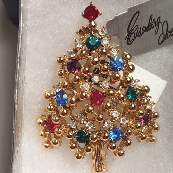 Eisenberg Ice™️ Christmas Tree Brooch - Picture 5 of 6
